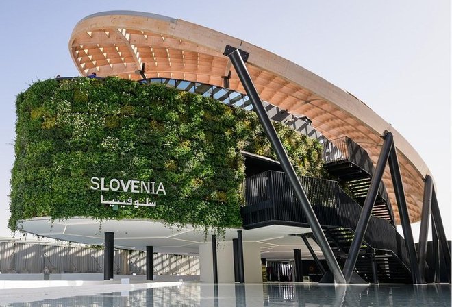 Slovenski paviljon na svetovni razstavi EXPO Dubaj. Foto: Nebojša Tejić / STA