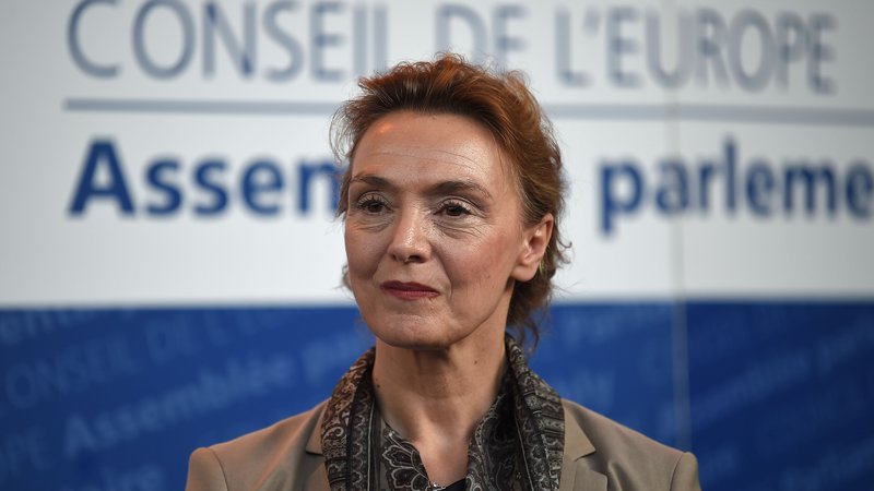 Fotografija: Marija Pejčinović Burić, generalna sekretarka Sveta Evrope. Foto: PATRICK HERTZOG/AFP

