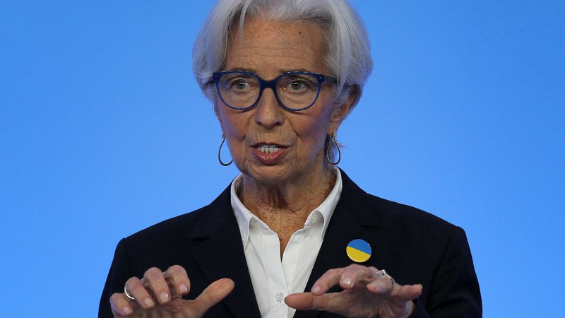 Fotografija: Predsednica Evropske centralne banke (ECB) Christine Lagarde, 10. marec 2022. Foto: Daniel Roland / Reuters
