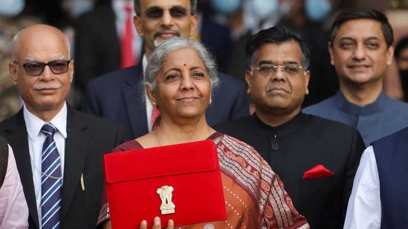 Fotografija: Indijska ministrica za finance Nirmala Sitharaman, 1. februar 2022. Foto: Anushree Fadnavis / Reuters
