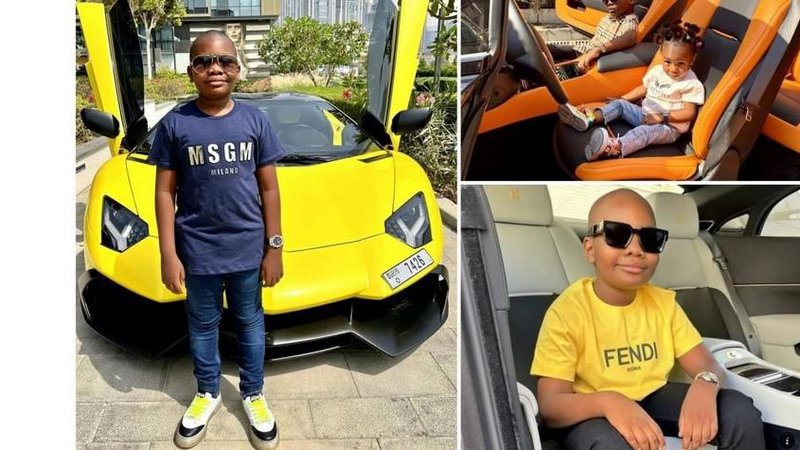 Fotografija: Mompha mlajši je za svoj deseti rojstni dan prejel Lamborghinija v vrednosti 367.000 dolarjev. Foto: Posnetek zaslona/Luxury Launches

