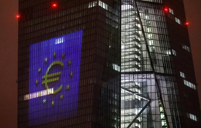 Sedež Evropske centralne banke (ECB) v Frankfurtu, Nemčija, 5. januar 2022. Foto: Kai Pfaffenbach / Reuters
