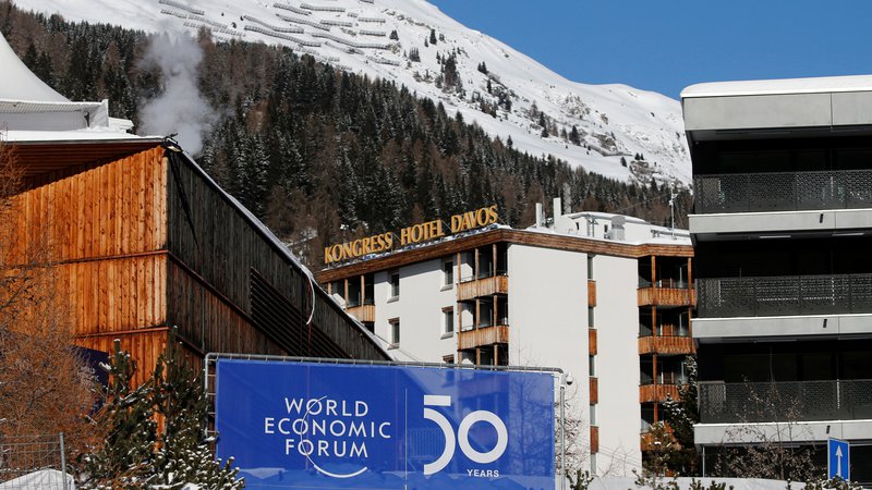 Fotografija: A sign is pictured at the Congress Center ahead of the World Economic Forum (WEF) annual meeting in Davos, Switzerland January 20, 2020. REUTERS/Denis Balibouse - RC2OJE9JPBX3