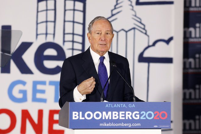 Kandidat za predsednika, milijarder Mike Bloomberg. FOTO: REUTERS