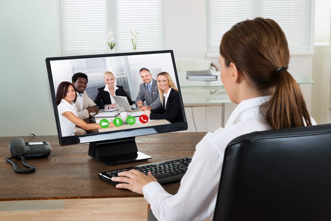 Virtualni zaposlitveni intervju je v tujini že pogosta praksa. Foto Shutterstock