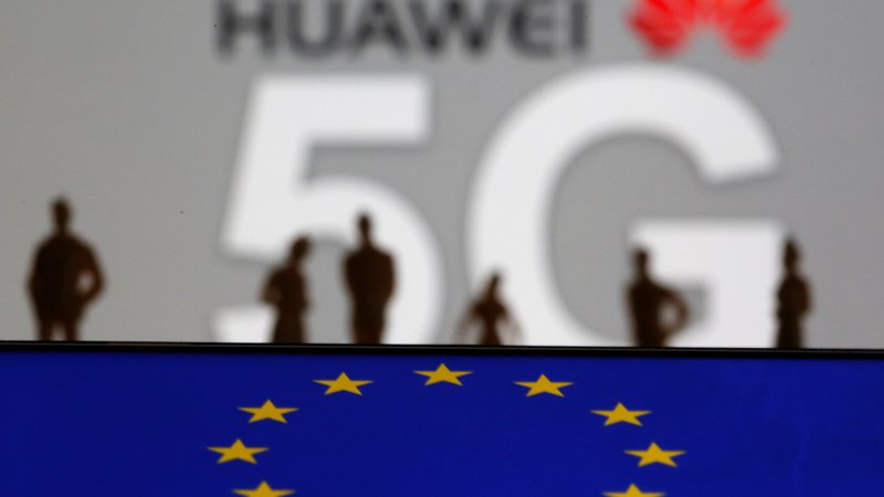Fotografija: Huawei v Evropi velja za ključnega igralca pri razvoju pete generacije mobilne telefonije 5G. Foto: Reuters