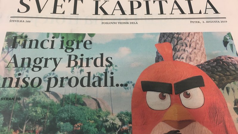 Fotografija: Finci igre Angry Birds niso prodali ... Foto: A. S. H.