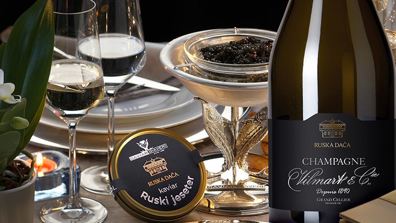 Fotografija: Kaviar in šampanjec FOTO: Ruska dača