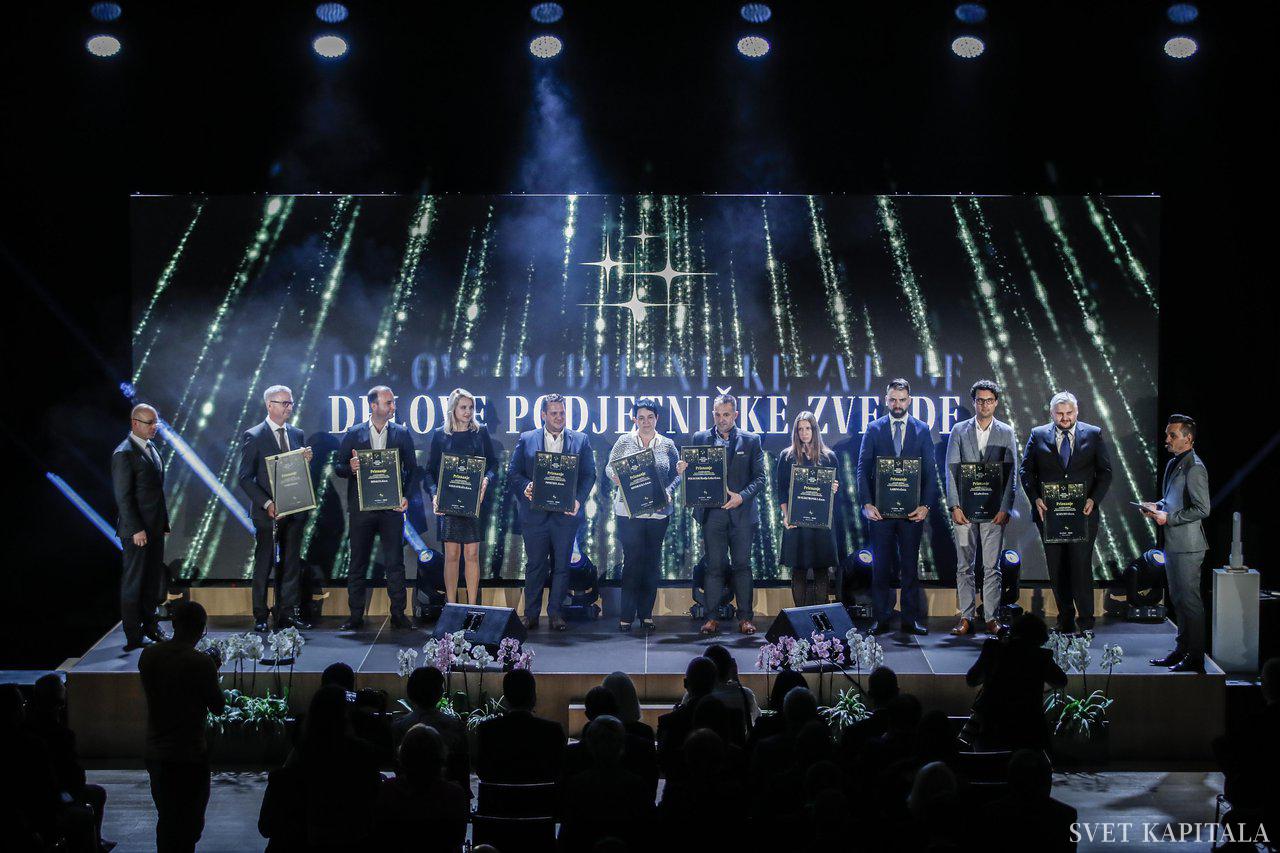 Fotografija: Nominiranci za Delove podjetniške zvezde, na Brdu pri Kranju, 8. novembra 2018. FOTO: arhiv