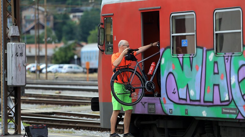 Fotografija: Glavna težava slovenskega prometnega sistema je že kar patološka navezanost na ceste in avtomobile. Foto Tadej Regent.