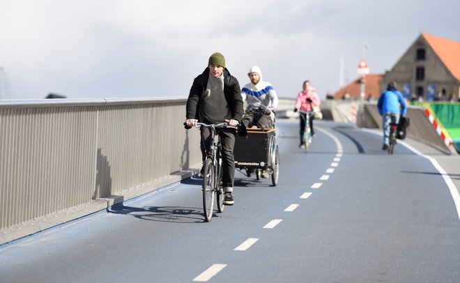 Cesta za kolesarje v Kopenhagnu Foto Reuters