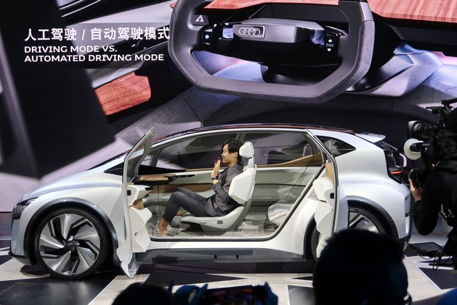 Audi z vgrajeno umetno inteligenco. Foto Reuters