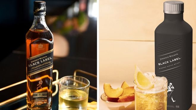 Johnnie Walker, viski z 200 letnimi koreninami, bo kmalu na voljo v papirnih steklenicah. FOTO: Diageo / GettyImages