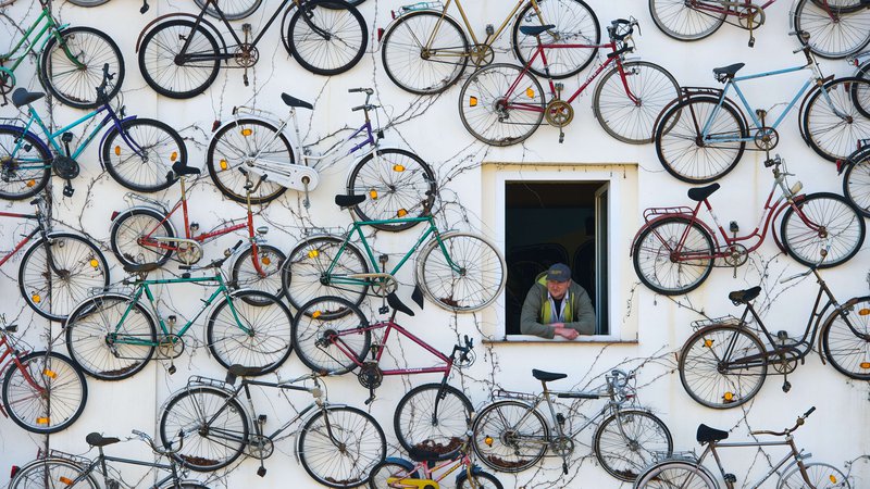 Fotografija: Električna kolesa lahko pomagajo pri pedaliranju ali v celoti poganjajo kolo, kar si želi vse več uporabnikov koles. FOTO: PLEUL PATRICK / AFP