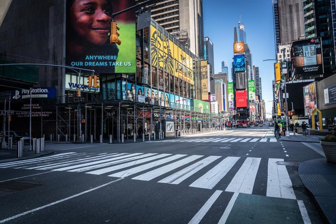 New York je v teh dneh tako prazen, kot verjetno že desetletja ni bil. 24. julij 2020. FOTO: GetCoulson / Shutterstock