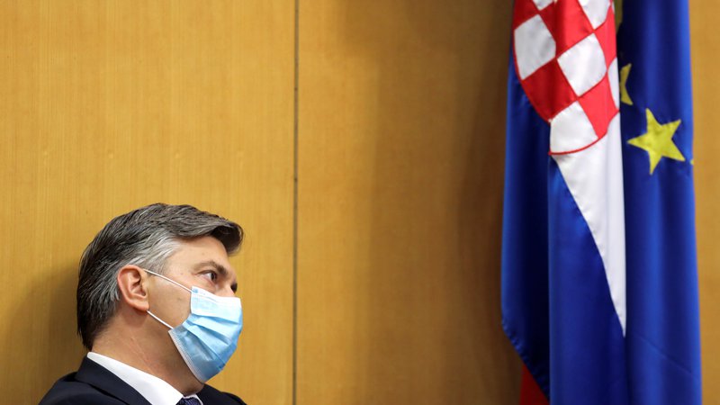 Fotografija: Predsednik hrvaške vlade Andrej Plenković. FOTO: REUTERS