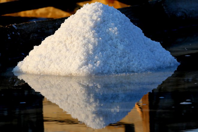 V Sečovljskih solinah so lani pridelali le okoli polovico pričakovane količine soli, letošnje leto pa je že tretje zapored, ko je pridelek podpovprečen. FOTO: Tomi Lombar / Delo
