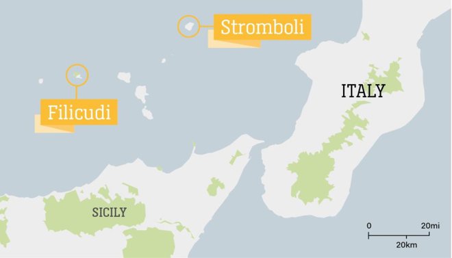 Italijanska otoka Stromboli in Filicudi. FOTO: Gabrille Smith / CNN