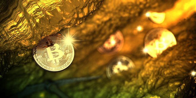 Bitcoin rudarjenje je proces pridobivanja oziroma nastajanja bitcoina. Slednji je količinsko omejen na 21 milijonov bitcoinov.  FOTO: Jiap / Shutterstock