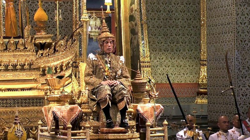 Fotografija: Tajski kralj Maha Vajiralongkorn, Grand Palace, Bangkok. FOTO: Handout / AFP