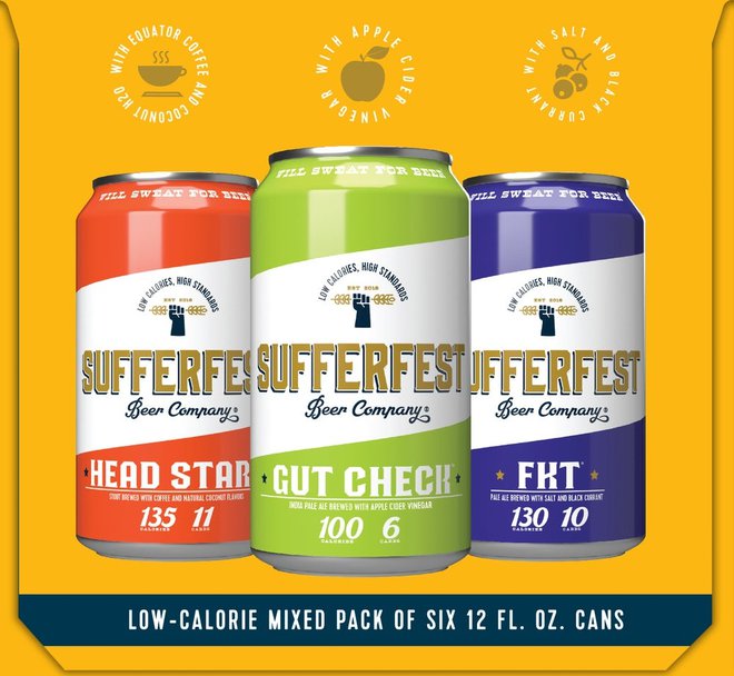 Sufferfest je kot beseda sinonim za ekstremne fitnes izzive. FOTO: Sufferfest Beer Co.