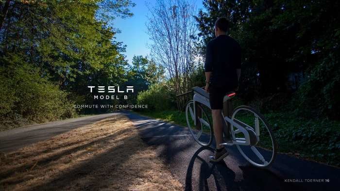 Fotografija: Električno kolo Tesla Model B. FOTO: Kendall Toerner