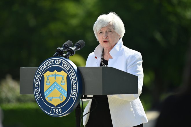 Ameriška finančna ministrica <strong>Janet Yellen. Foto: </strong>Justin Tallis/REUTERS