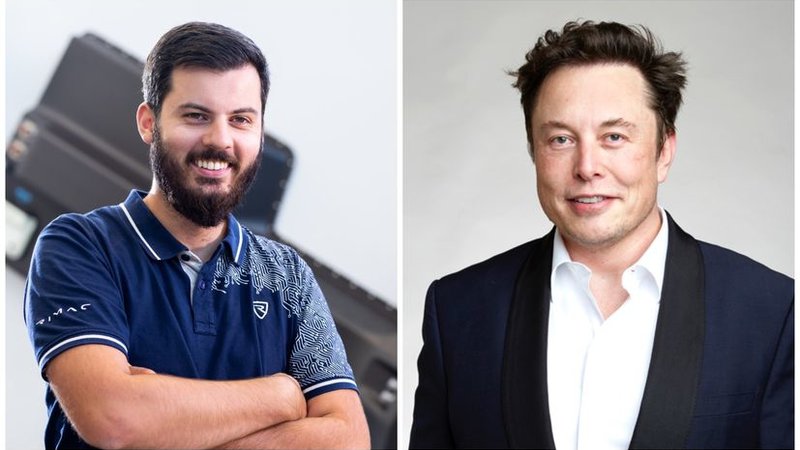 Fotografija: Mate Rimac (Foto: Rimac Automobili) in Elon Musk (Foto: Duncan.Hull / CC BY-SA 4.0)