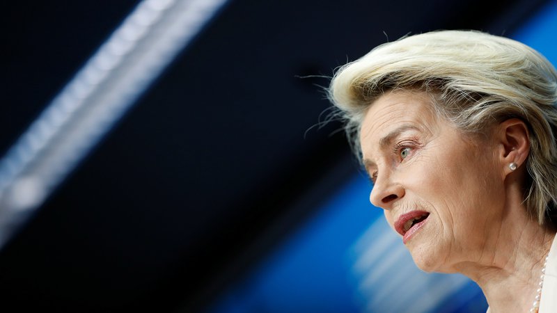 Fotografija: Ursula von Leyen, predsednica Evropske komisije, Foto: Johanna Geron / Reuters
