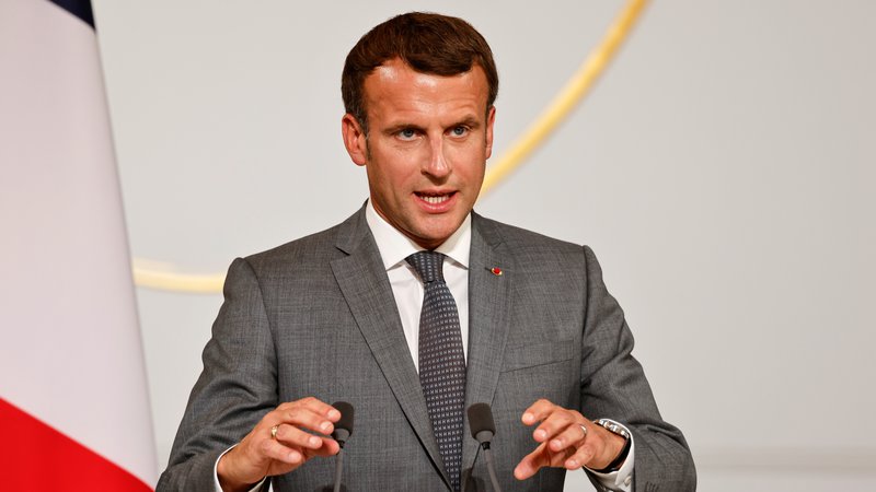 Fotografija: Francoski predsednik Emmanuel Macron. Foto: Ludovic Marin/Pool via REUTERS