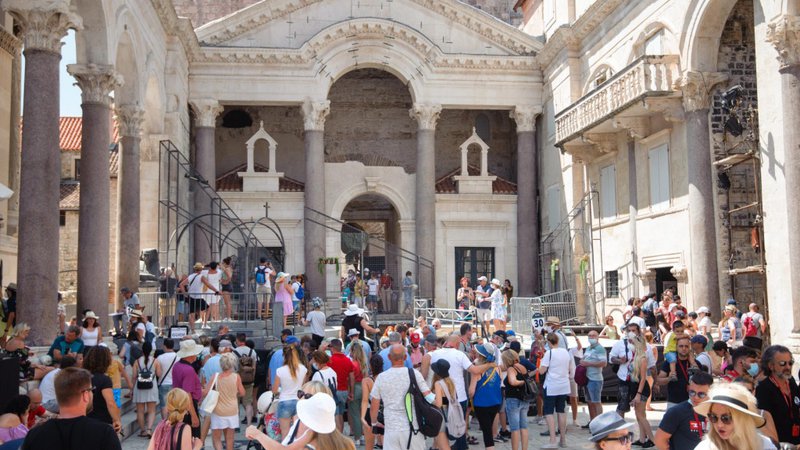 Fotografija: Največ turistov je v Splitu. Foto: