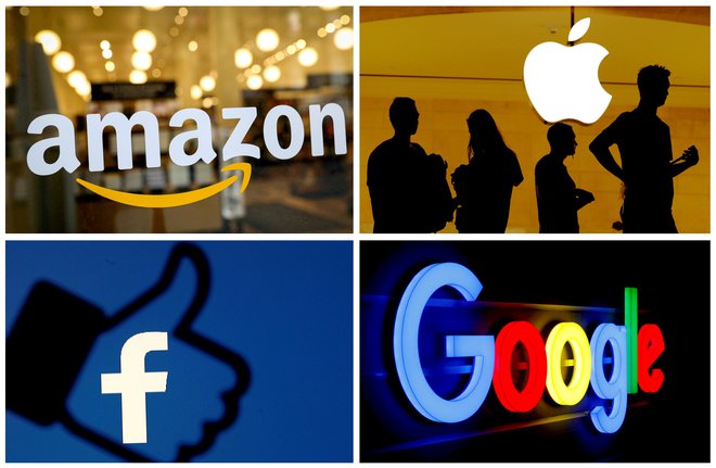 Tehnološki velikani: Amazon, Apple, Facebook in Google. Foto: Reuters