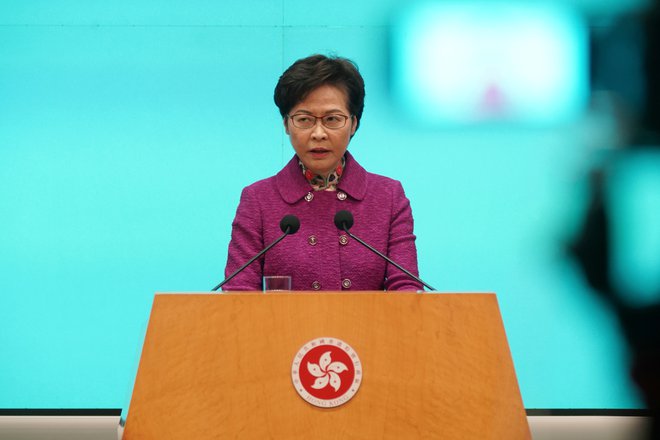 Vodja Hongkonga Carrie Lam, 2020. Foto: Lam Yik/Reuters<br />
 