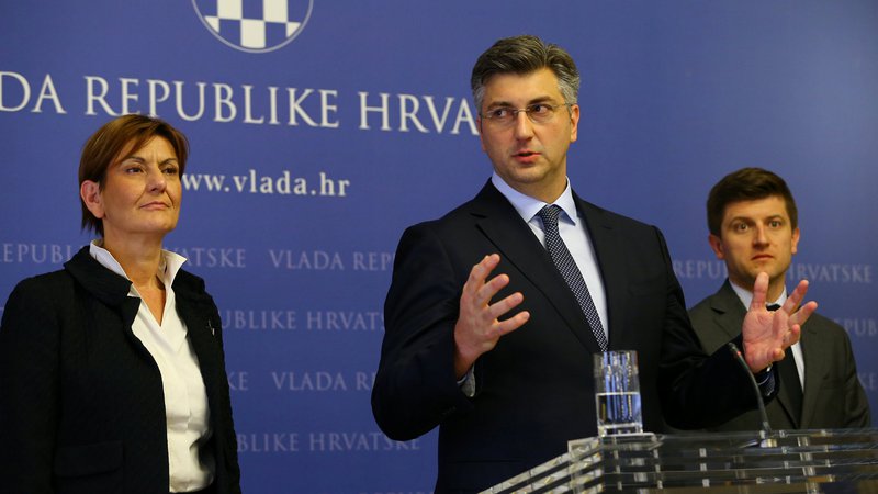 Fotografija: Hrvaški premier Andrej Plenković. Foto: ANTONIO BRONIC/REUTERS Pictures