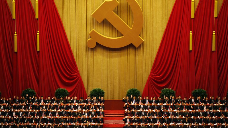 Fotografija: 18. nacionalni kongres Komunistične partije Kitajske v Veliki dvorani Ljudstva, Peking, Kitajska, 14. november 2012. Foto: Carlos Barriav/ Reuters