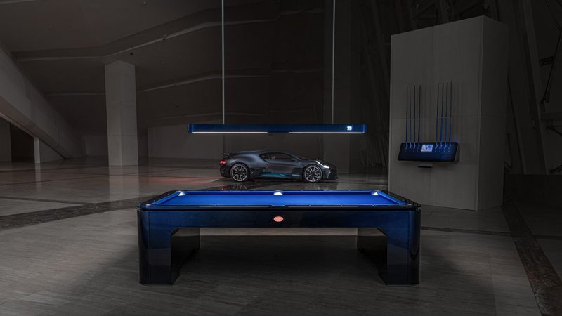 Fotografija: Bugattijeva miza za bilijard. Foto: Bugatti/IXO