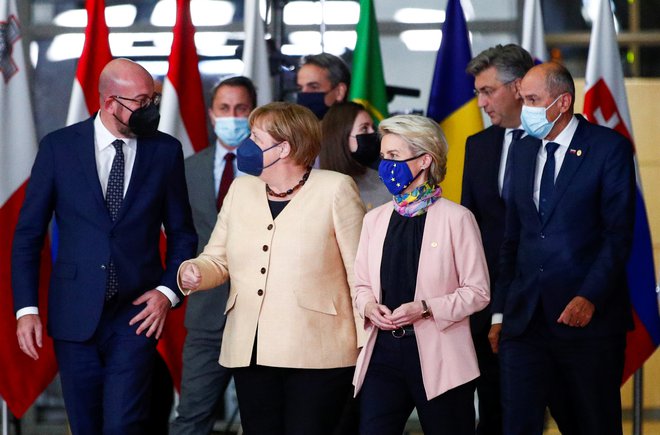 Vrh EU, ki je potekal v Bruslju, Belgija, 21. oktober 2021. Foto: Johanna Geron / Reuters
