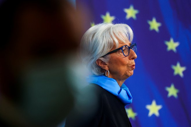 Predsednica Evropske cenralne banke (ECB) Christine Lagarde. Foto: Kai Pfaffenbach / Reuters
