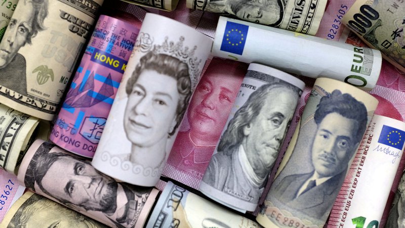 Fotografija: Nekatere ključne valute. Foto: Jason Lee / Reuters
