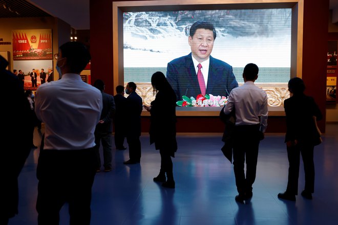 Kitajski predsednik Xi Jinping, Peking, Kitajska, 11. november 2021. Foto: Carlos Garcia Rawlins / Reuters
