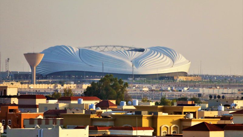 Fotografija: Nogometni stadion Al Janoub Stadium zgrajen za svetovno nogometno prvenstvo Fifa World Cup 2022, Doha, Katar, 29. maj 2019. Foto: Shutterstock
