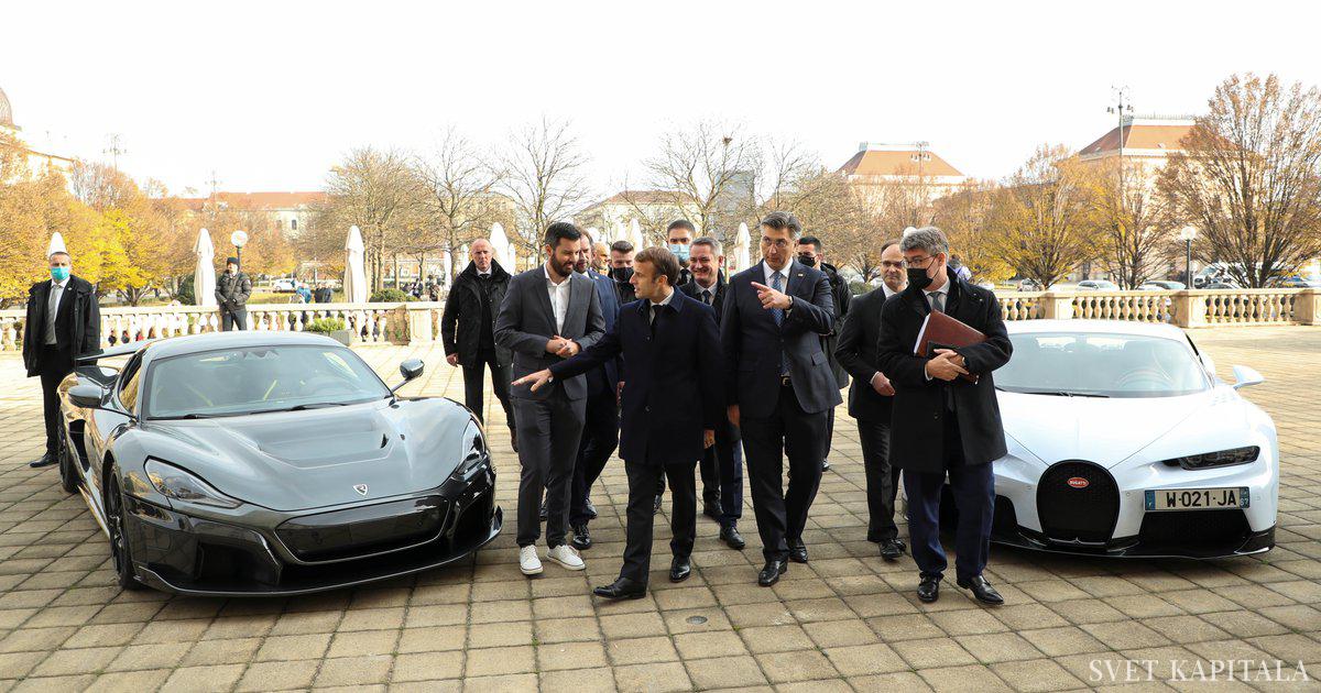 Bugatti Rimac a attiré l’attention du président français Macron