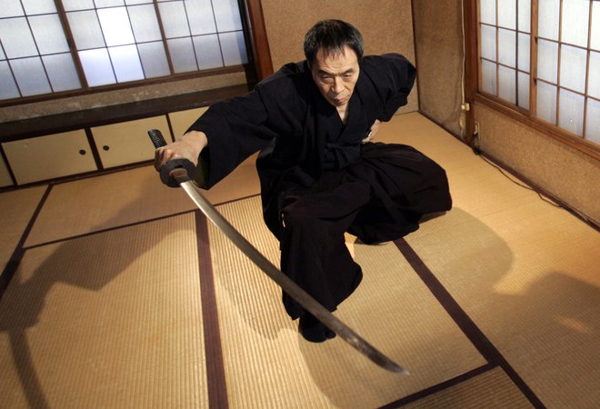 Japonski mojster borilnih veščin Yoshinori Kouno. Foto: Yuriko Nakao / Reuters
