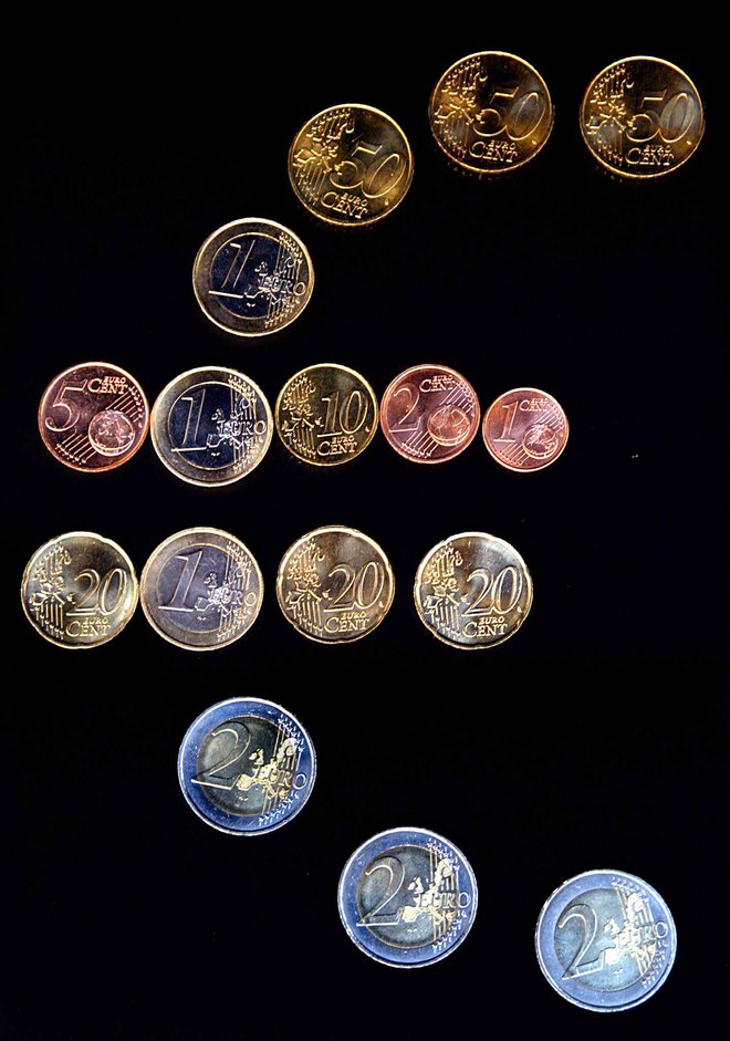 Evrski kovanci. Foto: Jacky Naegelen / Reuters
