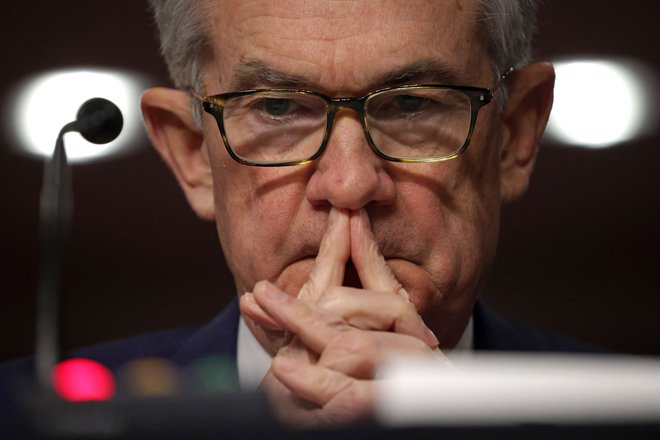 Predsednik ameriške centralne banke (Fed), Jerome Powell. Foto: Alex Wong / Getty Images / AFP
