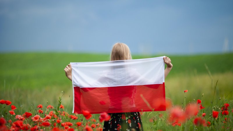 Fotografija: Poljska, zastava. Foto: Shutterstock
