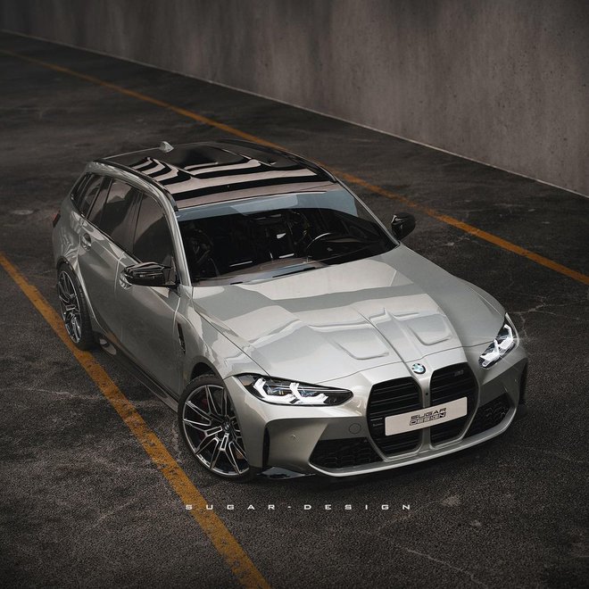 BMW M3 Touring (upodobitev). Foto: @sugardesign_1 / Instagram
