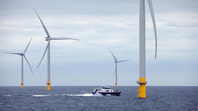 Fotografija: Vetrna elektrarna na morju Hornsea 1. Foto: Orsted
