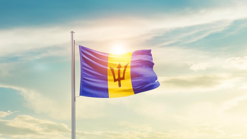 Fotografija: Barbados, zastava. Foto: Shutterstock
