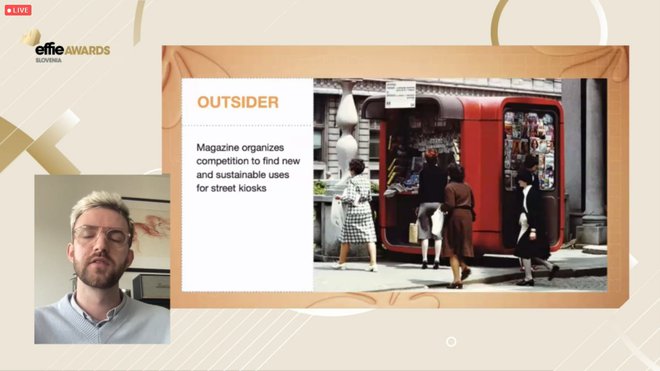 Natečaj revije Outsider, v sklopu katere je potekala akcija, kako na novo uporabiti stare kioske. Foto: posnetek zaslona
